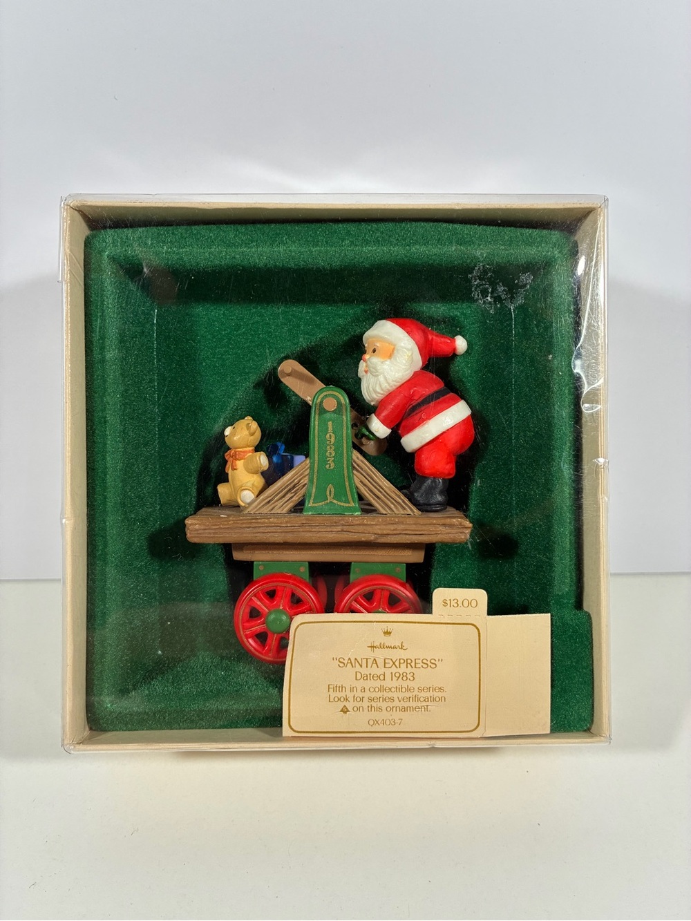 Hallmark Keepsake Ornament Santa Express 1983 Collectible Christmas Ornament VTG